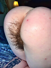 Unshaved butt