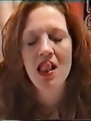 Sucks stick licking penis