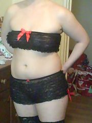Photo 1, young mom blowing stretched