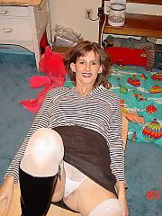 Mom shows legs white