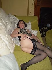 Photo 1, housewife shows twat couch