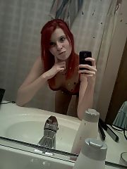 Photo 1, teenager exposing melons