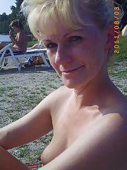 Wife village beach