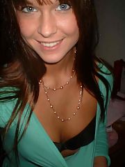 Photo 1, blackhaired teenager shows tiny
