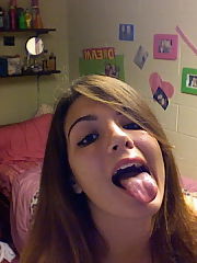 Blond teenager treat dressed