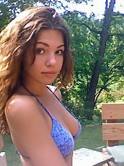 Photo 1, blond teenager treat dressed