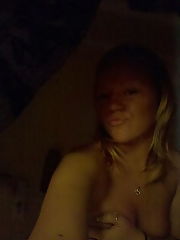 Photo 1, blondie teenager shows college