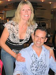 Photo 1, blonde mom shows old