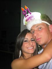 Photo 1, brunette teenager shows