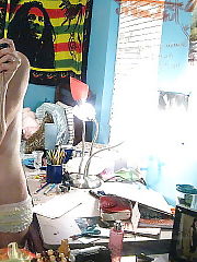 Photo 1, teenager shooting herself