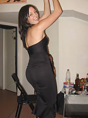 Darkhaired shooting herself