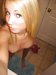 Photo 1, lighthaired shooting herself