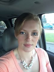 Wife selfie blond huge