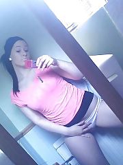 Photo 1, shooting herself mirror