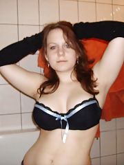 Photo 1, brunette boobed showing huge