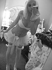 Photo 1, blond emo teenager
