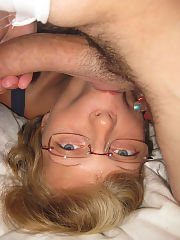 Photo 1, swallowing jizz spreading cunt