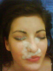 Photo 1, brunette blowing pecker pov