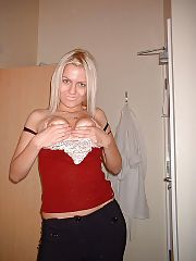 Photo 1, lighthaired touching pussy