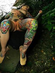 Photo 1, tattooed asian jerks hairy