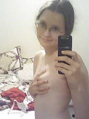 Herself masturbating