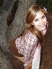 Photo 1, teenager stripping woods