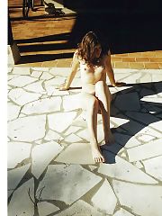 Photo 1, teen exposing unshaved pussy