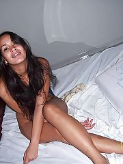 Brunette teenager drilled