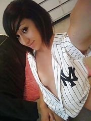 Photo 1, blackhaired teenager herself