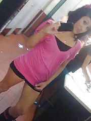 Photo 1, blackhaired teenager herself
