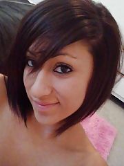 Photo 1, blackhaired teenager herself