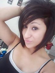 Photo 1, blackhaired teenager herself