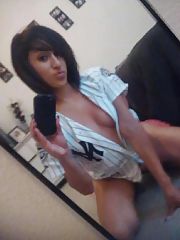 Photo 1, blackhaired teenager herself