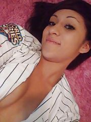 Photo 1, blackhaired teenager herself