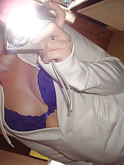 Photo 1, lighthaired teen herself mirror