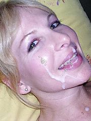 Mature wife banged facialized