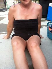 Photo 1, wife flashing pool