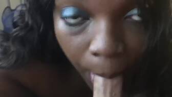 ebony bj white cock