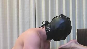 foot slave eats sperm