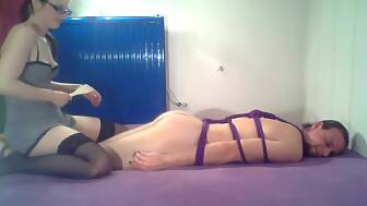 pegging tied slave twat