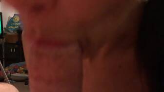 oral guzzling cum pov