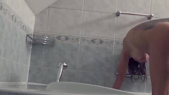 cunt masturbate bathroom