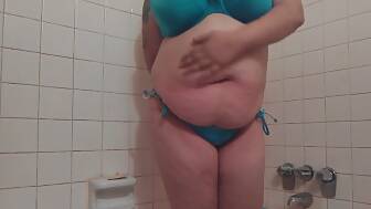 huge shower bikini