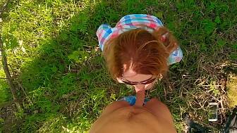 sperm ginger glasses outdoor