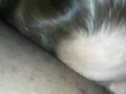 12 min - Gag gagging ballsack deep