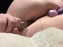 7 min - Solo anal cum glass