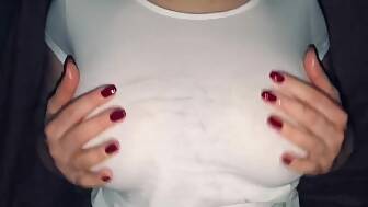 oiled titties massage cock