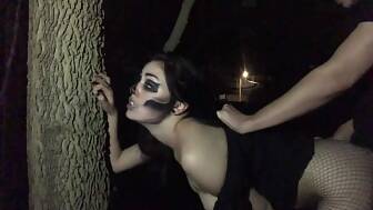 fucked outside