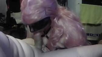stepdaughter deep throat blow
