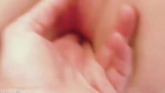 masturbating vagina fingering closeup